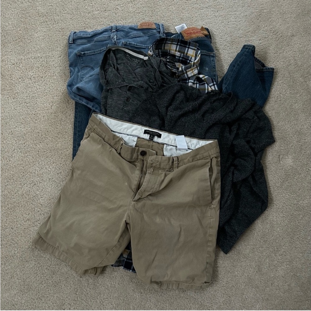Levi's & Banana Republic Scrap Bundle Grab Bag DIY Project Mending Zero Waste